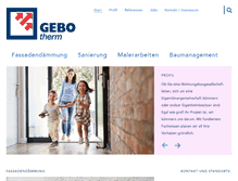 Tablet Screenshot of gebotherm.com